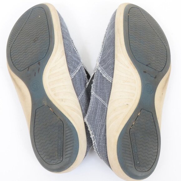 Gecko Man Mens 12 Slip On Canvas Loafers Arch Support Orthopedic Boat Shoes Blue - Picture 9 of 9